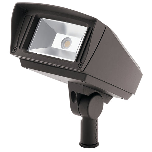 Kichler Landscape LED C Series Flood 6x5 2000 Lumen 30K in Textured Architectural Bronze Finish Model: 16222AZT30