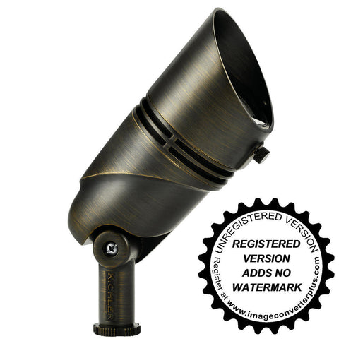 Kichler Landscape LED LG ACCENT 15DEG SP ADJSTBLE LM in Centennial Brass Finish Model: 16018CBR30