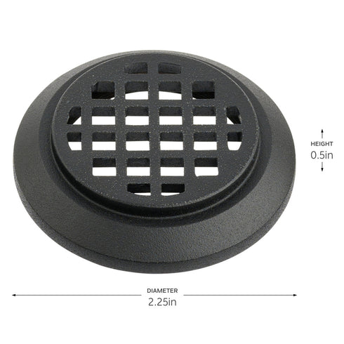 Kichler Landscape LED Mini All Purpose Honeycomb Louver in Black Brass Finish Model: 16149BKB