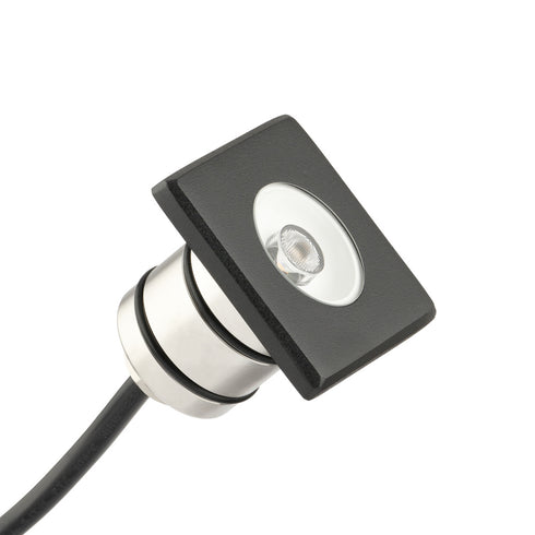 Kichler Landscape LED Mini All Purpose Square Accessory in Black Brass Finish Model: 16147BKB