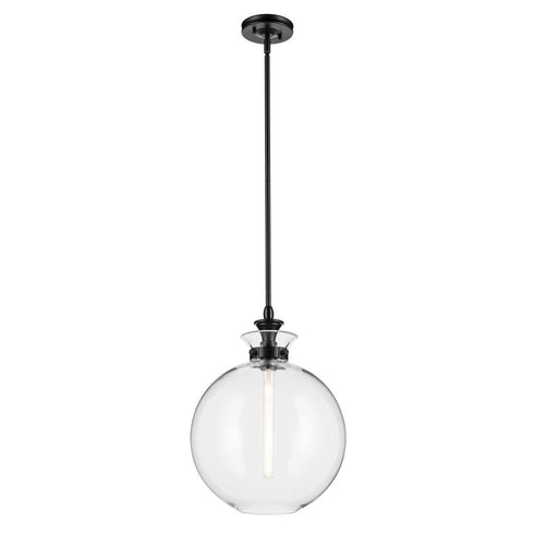 Kichler Laria Pendant Large 1 Light in Black Finish Model: 52779BK