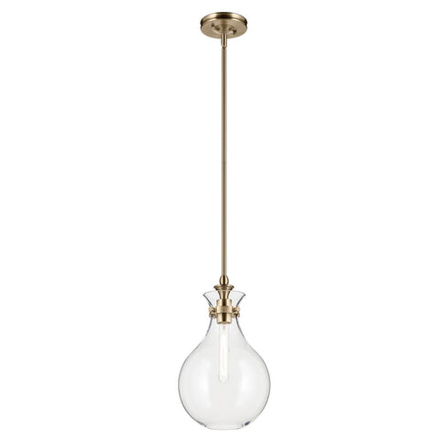 Kichler Laria Pendant Medium 1 Light in Black Finish Model: 52776BK