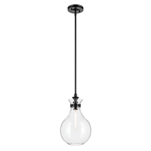 Kichler Laria Pendant Medium 1 Light in Black Finish Model: 52776BK