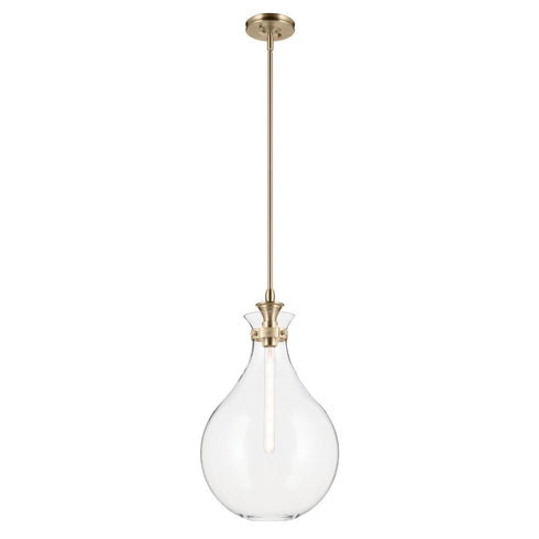Kichler Laria Pendant Medium 1 Light in Black Finish Model: 52777BK