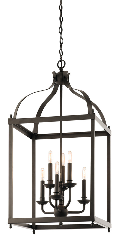 Kichler Larkin 6 Light Foyer Pendant Model: 42568BK