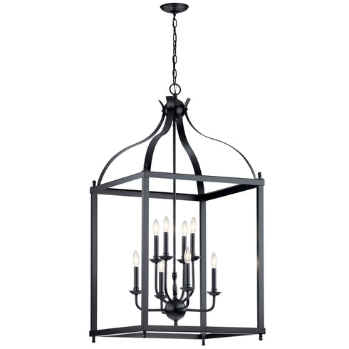 Kichler Larkin 8 Light Foyer Chandelier Model: 42591BK