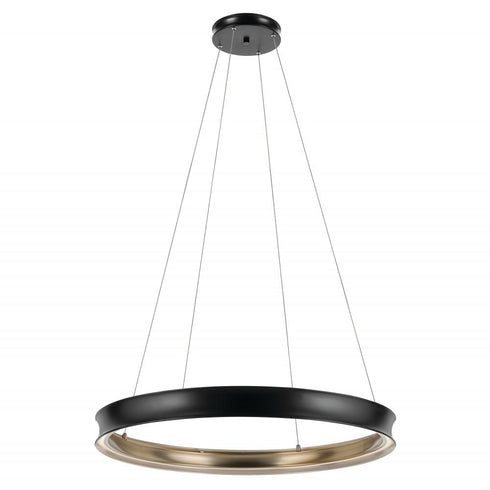 Kichler Larousse Chandelier Large in Black Finish Model: 52747BKLED