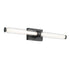 Kichler Laurene 31 Inch Linear Bath Bar Large LED with Clear Glass in Black Model: 55239BKLED