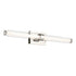 Kichler Laurene 31 Inch Linear Bath Bar Large LED with Clear Glass in Black Model: 55239BKLED