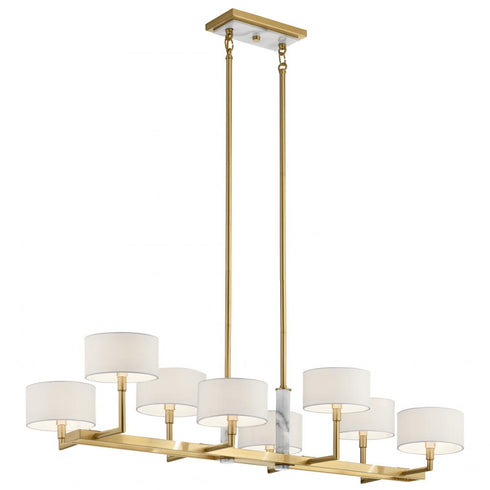 Kichler Laurent 8 Light Linear Chandelier Model: 52054CG