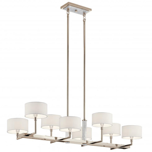 Kichler Laurent 8 Light Linear Chandelier Model: 52054CG