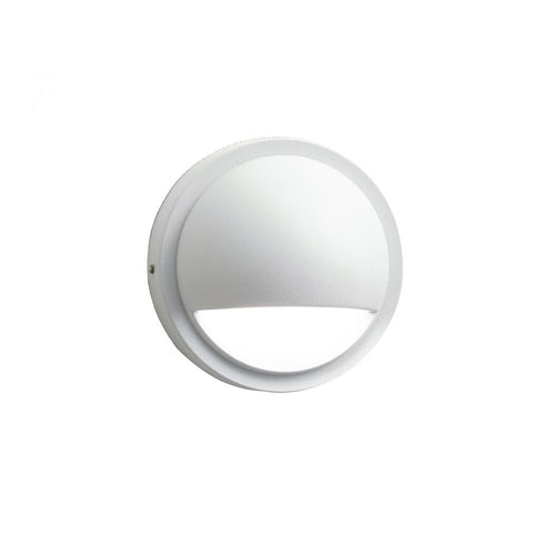 Kichler LED 12v 3000k Half Moon Deck Light Textured Model: 15764WHT30R