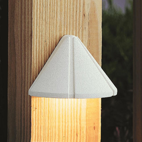 Kichler LED 12v 3000k Mini Deck Light Textured White Model: 15765WHT30R
