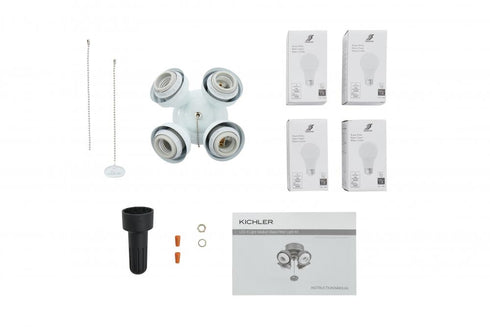 Kichler LED 4 Light Turtle Fitter White Model: 350210WH