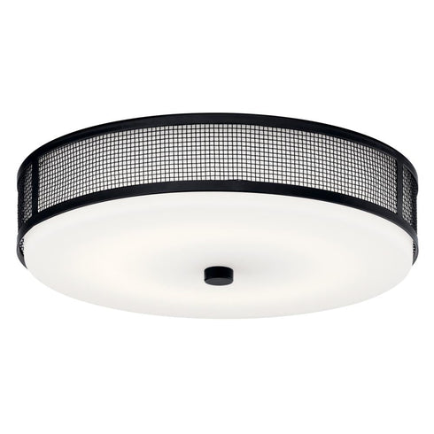Kichler LED Ceiling Space 13.25 Inch Flush Mount With Model: 42379BKLEDR