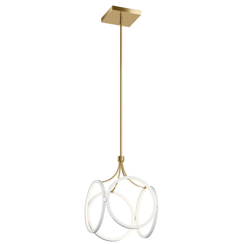 Kichler LED Ciri 19.75 Inch Small Pendant White With Model: 83346WH