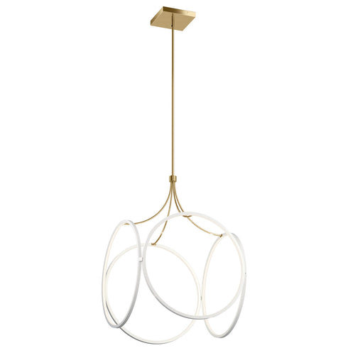 Kichler LED Ciri 34.75 Inch Large Pendant White With Model: 83348WH