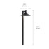 Kichler LED Conical Deck Light Model: 15765CBR30