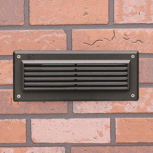 Kichler LED Louvered Brick Light 3000k Textured Model: 15773AZT30R