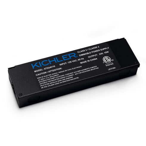 Kichler LED Power Supply 24v 24v Dimmable 10 Watt Power Supply Model: 6TD24V10BKT