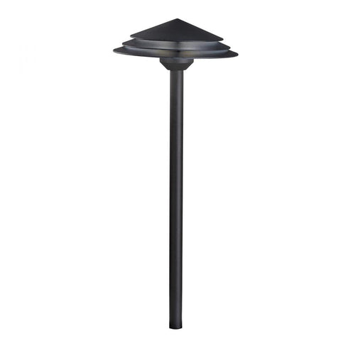 Kichler LED Round Tiered Path 2700k Model: 16124BKT27