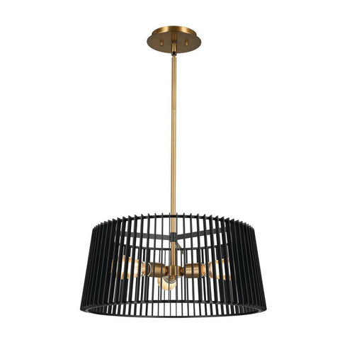 Kichler Linara 18 Inch 3 Light Pendant Black Model: 44171BK