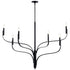 Kichler Livadia Chandelier 6 Light in Black Finish Model: 52674BK