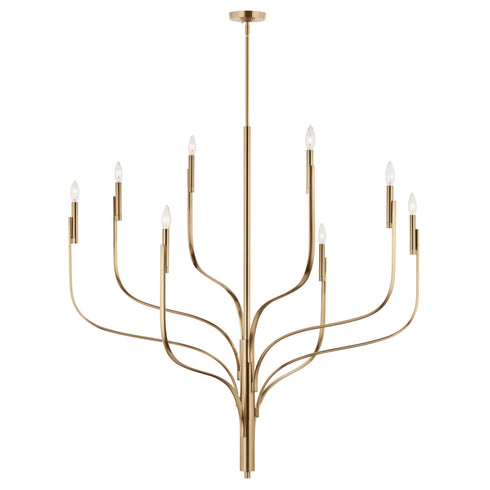 Kichler Livadia Chandelier 8 Light in Black Finish Model: 52675BK