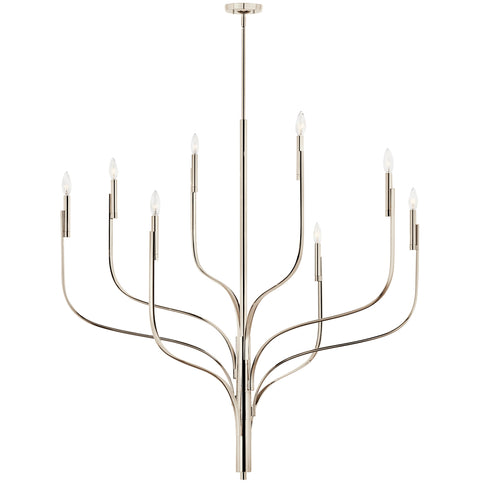 Kichler Livadia Chandelier 8 Light in Black Finish Model: 52675BK