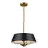 Kichler Luella 3 Light Pendan Semi Flush Model: 52542BK