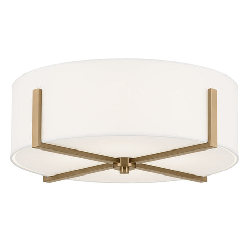 Kichler Malen 20 Inch 4 Light Flush Mount With White Model: 52594CLP