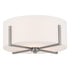 Kichler Malen Flush Mount 2 Light in Black Finish Model: 52593BK