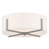 Kichler Malen Flush Mount 4 Light in Black Finish Model: 52594BK