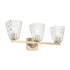 Kichler Marant 23.75 Inch 3 Light Vanity Light with Opal Glass in Black Model: 55216BK