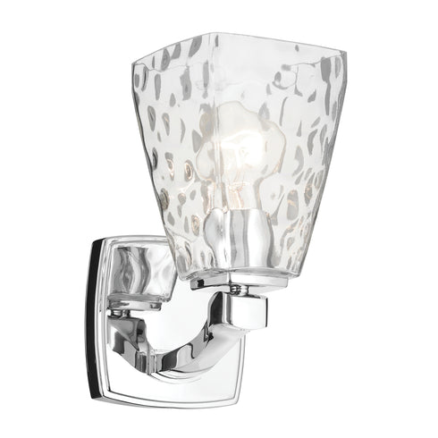 Kichler Marant 9.5 Inch 1 Light Wall Sconce with Opal Glass in Black Model: 55214BK