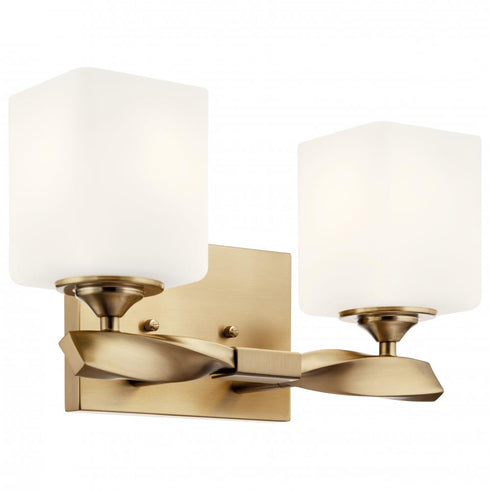 Kichler Marette 13.5 Inch 2 Light Vanity Light With Model: 55001CPZ