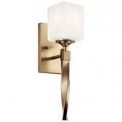 Kichler Marette 5 Inch 1 Light Wall Sconce With Satin Model: 55000CPZ