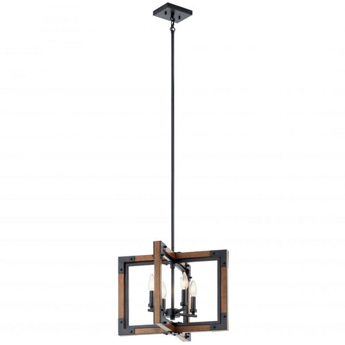 Kichler Marimount 4 Light Chandelie Semi Flush Model: 44046AUB