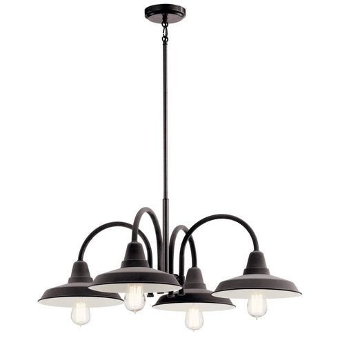 Kichler Marrus™ 4 Light Chandelier Weathered Model: 52407WZC