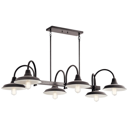 Kichler Marrus™ 6 Light Linear Chandelier Model: 52408WZC