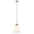 Kichler Marsailli 19.75 Inch 1 Light Large Pendant with Opal Glass in Black Model: 52662BK