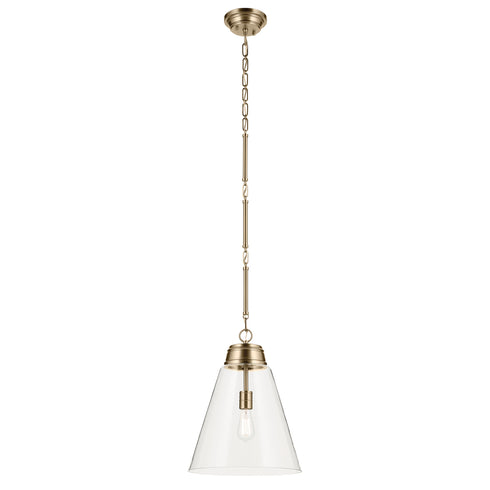 Kichler Marsailli 19.75 Inch 1 Light Large Pendant with Opal Glass in Black Model: 52662BK