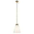 Kichler Marsailli 19.75 Inch 1 Light Large Pendant with Opal Glass in Black Model: 52662BK