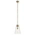 Kichler Marsailli 19 Inch 1 Light Medium Pendant with Opal Glass in Black Model: 52661BK