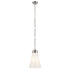 Kichler Marsailli 19 Inch 1 Light Medium Pendant with Opal Glass in Black Model: 52661BK