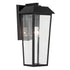 Kichler Mathus Outdoor Wall 1 Light in Black Textured Finish Model: 59119BKT