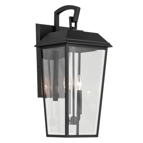 Kichler Mathus Outdoor Wall 2 Light in Black Textured Finish Model: 59120BKT