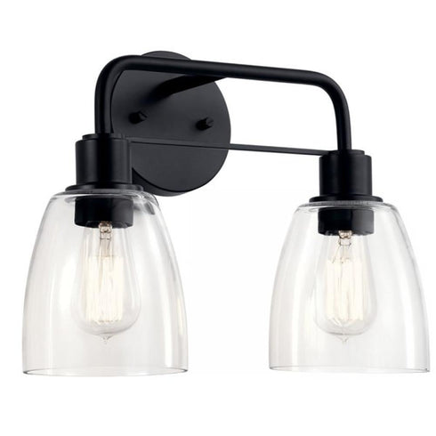 Kichler Meller 2 Light Bath Model: 55101BK