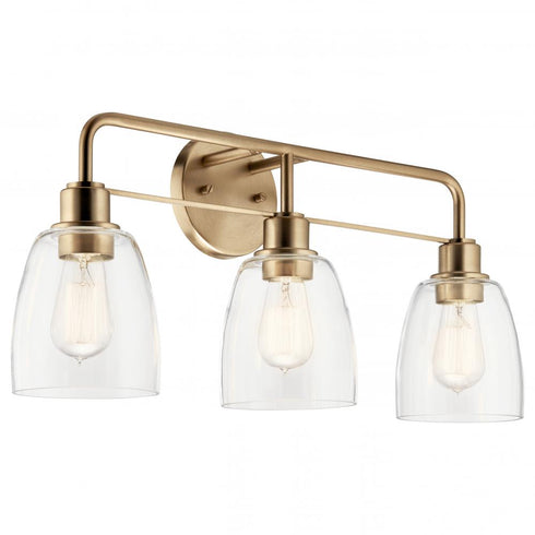 Kichler Meller™ 24 Inch 3 Light Vanity Light Model: 55102CPZ
