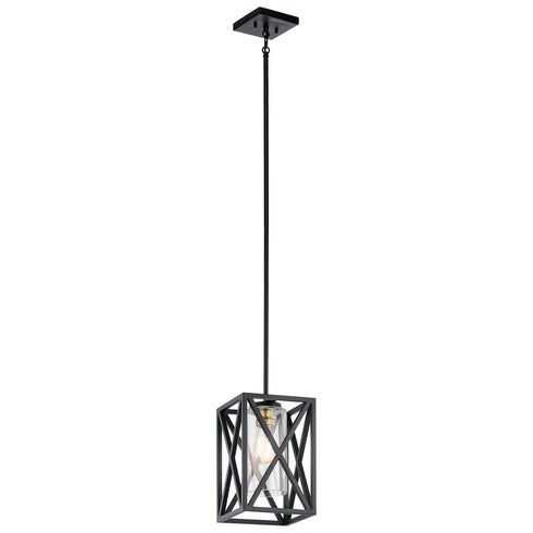 Kichler Moorgate 1 Light Mini Pendant Model: 44083BK